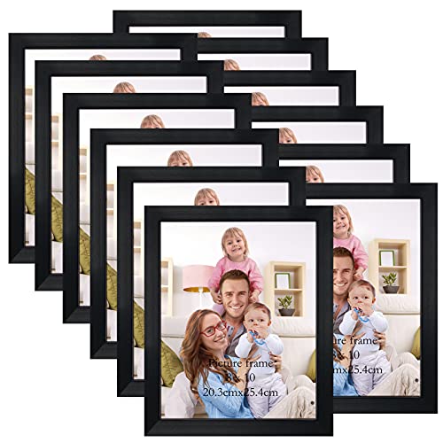 Giftgarden Black 8x10 Picture Frame Bulk, Multi 8 x 10 Photo Frames Set for Wall Hanging or Tabletop, 12 Pack - color: Black, size: 8x10