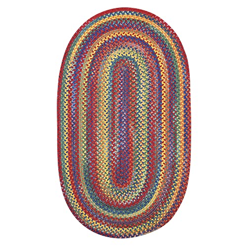Capel American Heritage Multi 5' 0" X 8' 0" Oval Braided Rug - color: Multi Color, size: 5' x 8' (Oval)