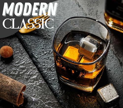 Whisky Gifts for Men, Personalized Initial Whiskey Glass with Whiskey Stones for Dad, Boyfriend, Best Friends, Coworkers, Husband, Brother, Uncle and Boss on Father's Day, Boss Day and Birthday - T - color: T
