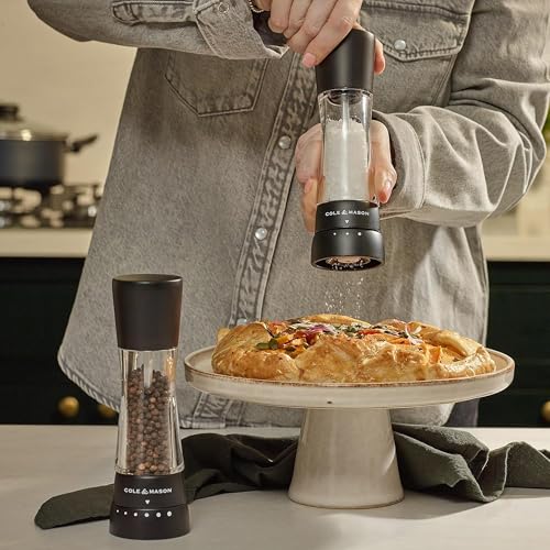 Cole & Mason Seasoning Mill Derwent 190mm Clr SS PM Matt Black - color: Matte Black