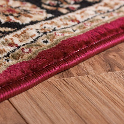 Well Woven Barclay Medallion Kashan Red Traditional Area Rug 7'10'' Round - color: Red, size: 7'10" (Round)