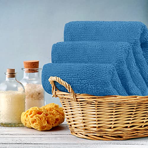 Utopia Towels 12 Pack Premium Wash Cloths, 12x12 in, Electric Blue | Highly Absorbent Soft Feel Lightweight Washcloths - Premium Ring Spun Cotton, Ideal for Bathroom, Spa, Gym & Face - color: Electric Blue