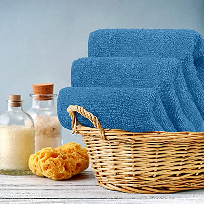 Utopia Towels 12 Pack Premium Wash Cloths, 12x12 in, Electric Blue | Highly Absorbent Soft Feel Lightweight Washcloths - Premium Ring Spun Cotton, Ideal for Bathroom, Spa, Gym & Face - color: Electric Blue