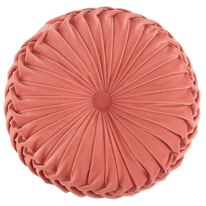 Levtex Home - Eleni - Decorative Pillow (16in. Round) - Round - Coral - Coral