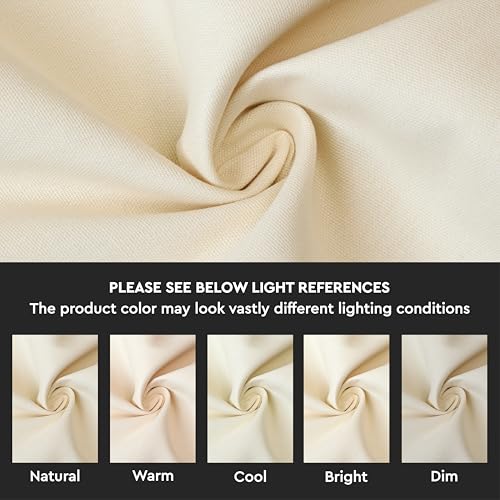 Encasa XO Throw Pillow Covers, Cotton, No Inserts 12"x12" Natural | Durable Cotton Canvas | Concealed Invisible Zipper | Ideal for DIY & Embroidery | Living Room & Couch | Set of 2 - color: Natural, size: 12" x 12" (Pack of 2)