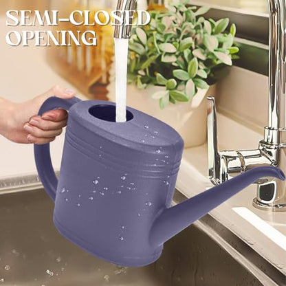 Grip Watering Can for Garden Indoor Plants Outdoor Plant House Flower - 1/4 Gallon - Purple - color: Purple