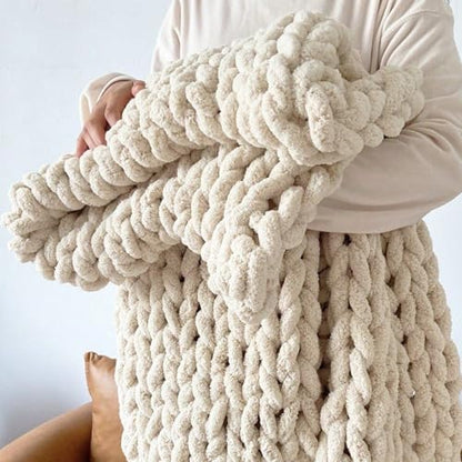 68'' Chunky Yarn Blanket Loom for DIY Throw Blankets, Adjustable Size Hand Knitting Yarn Chunky, Easy Operation for Cozy Handmade Blankets, Ideal for DIY Beginners