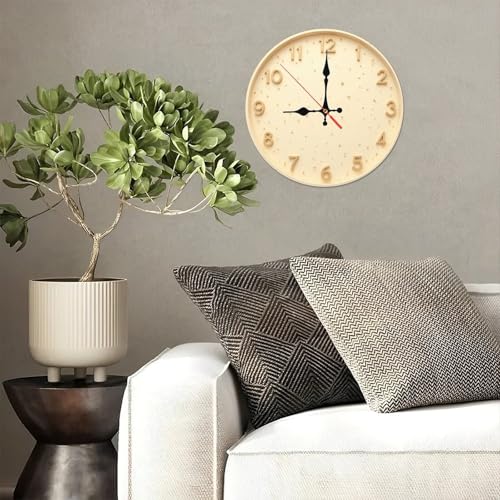 Sleek Minimalist Natural Wooden Wall Clock 25cm*25cm