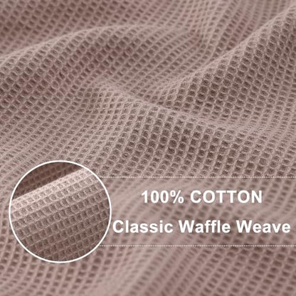 Homaxy 100% Cotton Waffle Weave Dish Cloths, 12 Pack, Brown | Soft and Absorbent Dish Towels, 12 x 12 Inches Quick Dry Dish Rags - color: Brown, size: 12 x 12 - 12 Pack