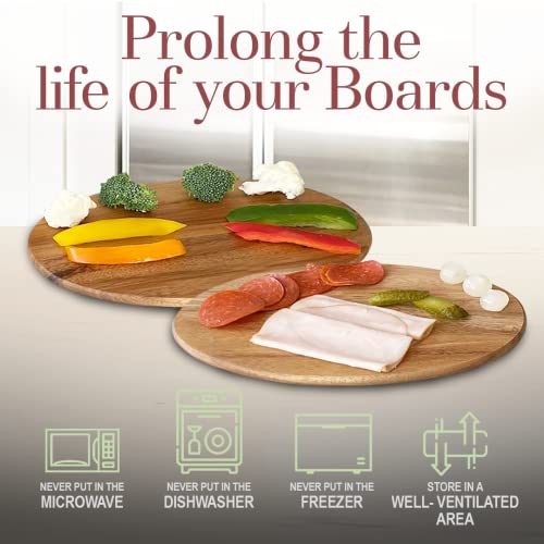 Woodard & Charles Acacia Wood 6 Serving Boards with Stand, 7 Piece Set | 9.5" x 6.5" Wood Serving Boards on a Stand; Serve Sushi, Cheese, Charcuterie, Appetizers and Small Bites for Any Party - color: Brown, size: 7 Piece Set