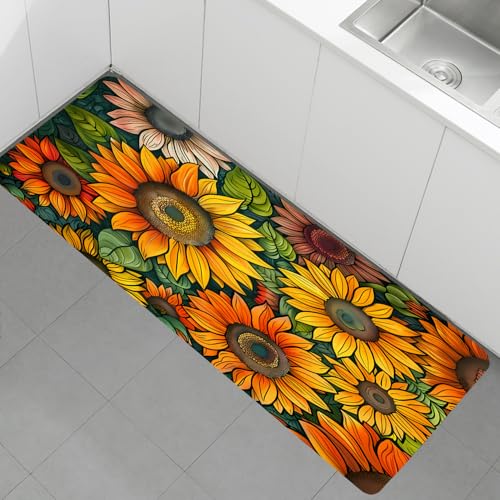 Non-Skid Low Pile Sponge Foam Door Entry Rug for Bathroom Mat,Separate Tub Shower Skid Proof Rugs, Home 3D Optical Illusion Rug Non Slip Bath Mats Welcome Mat 47 x 17.5 inches - color: Multi1