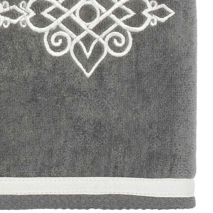 Avanti Linens - Bath Towel, Soft & Absorbent Cotton Towel, Nickel (Riverview Collection) - color: Nickel, size: Bath Towel