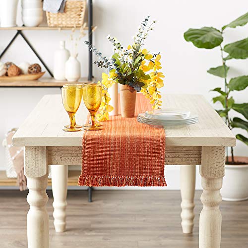 DII Variegated Tabletop Collection, Table Runner3x108, Spice - color: Spice, size: Table Runner, 13x108"