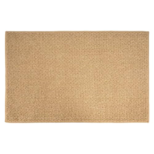 fani Indoor Door Mat, 24"x36" Beige Rectangular Entry Rug | Non-Slip, Low Profile, Machine Washable, Dirt & Water Absorbent, Stain Resistant for Front & Back Entryways - color: Beige, size: 24x36 inch