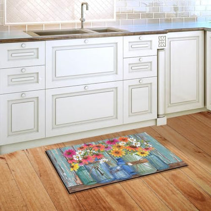 Briarwood Lane Doormat 30x18 Indoor Outdoor Farm Fresh Flowers Spring for Spring Doormat