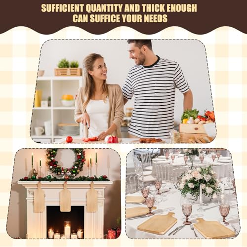 6 Pcs Wood Cutting Boards 17 Inch for Chopping Laser Engraving - size: 17 x 6 inches