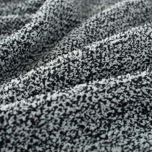 Carriediosa Heather Throw Blanket 60x80, 400GSM Ultra Soft Microfiber | Black, Fuzzy Fluffy Cozy Plush Knit Knitted Throws, Lightweight Cute Preppy Fall Blankets for Couch, Bed - color: Heather - Black, size: 60" X 80"