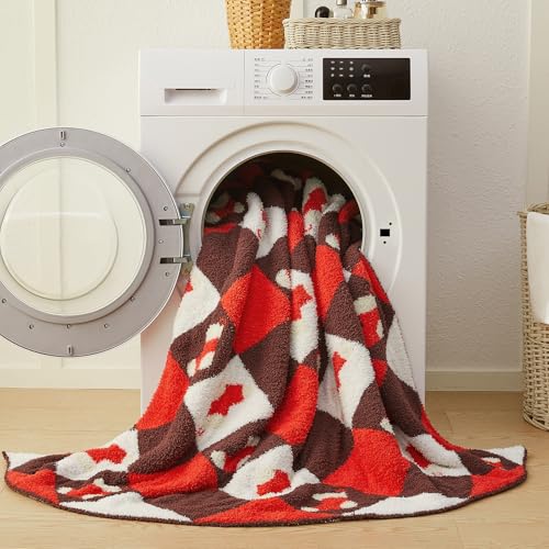 Christmas Knit Throw Blanket - Super Soft Cozy Fuzzy Blankets for Couch, Sofa & Bed, Holiday Throw Blanket，50"x60" - color: Christmas Stocking, size: Throw/Travel(50"x60")