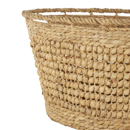 Deco 79 Seagrass Storage Basket, Basket 30" x 21" x 17", Brown - size: 30" x 21" x 17"