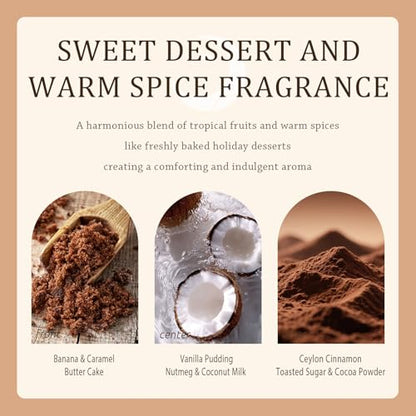 Winter Candle Gift Set for Women (2-Pack) - Gourmand, Fruity & Sweet Scented Soy Wax Candles, Clean Burning, Eco-Friendly, Cozy Home Decor Gift (8.8 oz Each) (Joyride Set No. 08)