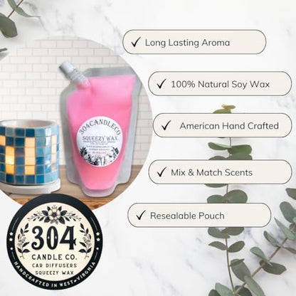 304CandleCo Large Squeeze Soy Wax Melt - 50 SCENTS! - Highly Fragrant & Hand-Crafted - Easy Mix & Match - American Made - Perfect for Wax Warmers (3oz, Pumpkin Pecan Waffles) - size: 3 Ounce (Pack of 1)