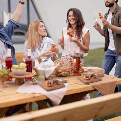 6 Pcs Mini Charcuterie Boards with Handle 5 x 7 Inch Small Wood Square Cutting Board Serving Plate Kitchen Wood Tray Square Pizza Peel Paddle for Baking Bread Cake Fruit Vegetables Meat - style: Square