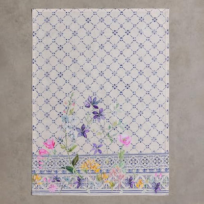 Maison d' Hermine Kitchen Towels Set of 3 Reusable 100% Cotton 27.50" x 20" | Cloth Tea Dish Towels Absorbent with Hanging Loop for Kitchen Dining Party Wedding Hotel Home Spring Summer - Faience - color: 015 - Faience