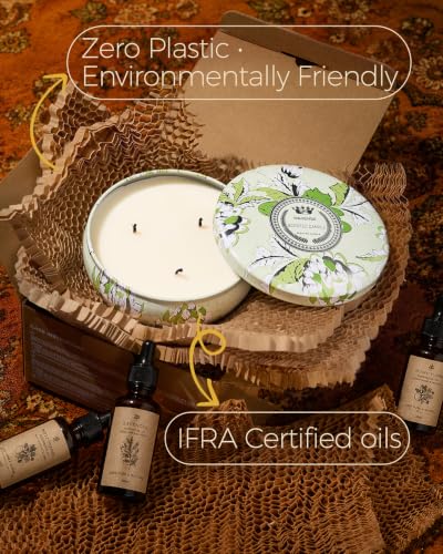 M&SENSE Soothing Eucalyptus Scented Candles, 3 Wick Soy Candles 12oz | Over 40 Hour Burning Time, 100% Natural Vegan Wax, Relaxing Aromatherapy Aesthetic Candle Gift for Women Men - color: Soothing Eucalyptus