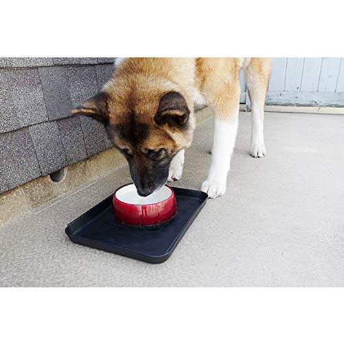 Set of 3 Boot Tray,Water Resistant Plastic Utility Shoe Tray Mat for Indoor and Outdoor Use in All Seasons Weather, Multi-Purpose Dog Food Bowls