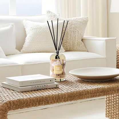 Reed Diffuser Refill Clean Linen 17oz (500ml) with 8 Rattan Sticks - Premium Long-Lasting Scented Oil, Home Fragrance for Bedroom, Bathroom Home Decor - size: 17 Fl Oz (Pack of 1)