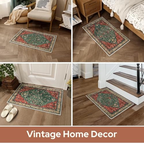 Blessed Coming & Going Layered Doormat Set, 2 Pack Indoor Entry Rugs Featuring Coir Loop Welcome Mat 40x60cm with Buffalo Plaid Crystal Velvet Base 60x80cm for Farmhouse Front Door Decor 20×32 Inch