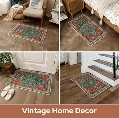 Blessed Coming & Going Layered Doormat Set, 2 Pack Indoor Entry Rugs Featuring Coir Loop Welcome Mat 40x60cm with Buffalo Plaid Crystal Velvet Base 60x80cm for Farmhouse Front Door Decor 20×32 Inch
