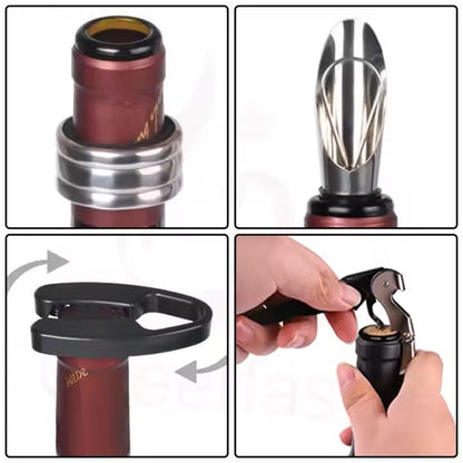 Premium Wine Opener gift Set with Chess Board – Elegant Wine Accessories Kit for Entertaining, Perfect for Wine Lovers, Hosts, and Unique Gifts