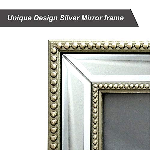 Meetart 4x6 2 Pack Mirror Photo Frames Sets for Wall Pictures Decor or Table Stand - size: 4x6 2 Pack