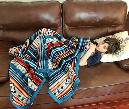 Boho Sherpa Throw 60'' x 50''- Bohemian Soft Plush Flannel Throw Blankets for Bed/Couch/Sofa/Office/Camping - color: A-bohemian, size: 50''x60''