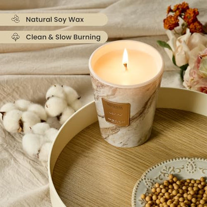 M&SENSE Noir Air Scented Soy Candle, 3 Wick Highly Scented 14.1 Oz 75H, Aromatherapy Christmas Gift for Women and Men - color: NoirAir, size: Medium