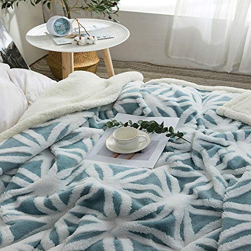 Ultra Plush Super Soft Lightweight Sherpa Throw Blanket 60''x50'' Cozy Luxury Light Blue Blanket for Bed Couch Warm Fuzzy Blanket - color: C-light Blue, size: 50''x60''