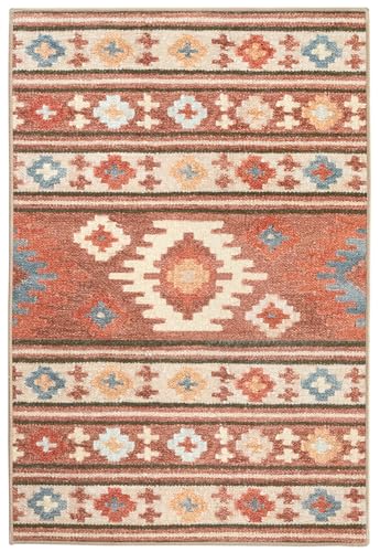 Dash & Albert Canyon Natural Geometric Washable Rug, 2'x3' - size: 2' x 3' (Rectangular)