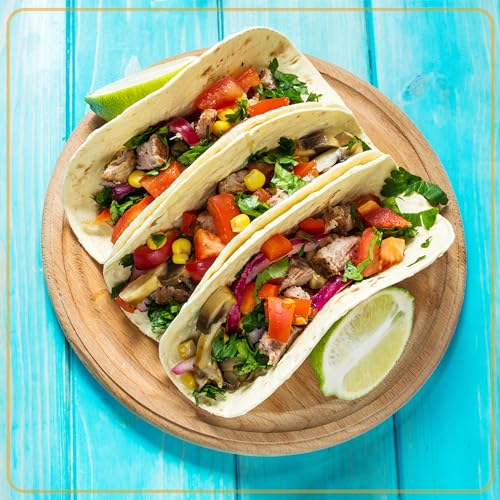 Taco Tuesday Complete Taco Serving Set with Tortilla Warmer, Salsa Bowls, Shell Holders, and Mortar and Pestle - 9-Piece Set - Red, Yellow, and Green - style: Taco Holder Set
