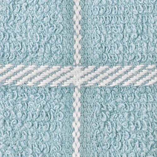 Ritz Premium 100% Cotton Terry Check Kitchen Dish Towels - Highly Absorbent, Super Soft, Long-Lasting, 25"x15", 3-Pack, Dew - color: Dew, size: 3-Pack - Kitchen Towel