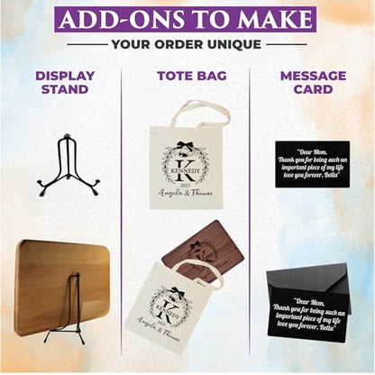 Personalized Cutting Board, Wedding Gifts for Couples 2026, Custom Engraved Unique Present with Names & Date, Unique Holiday, Bridal Shower, Engament, Christmas,Housewarming, Anniversary & Newlyweds