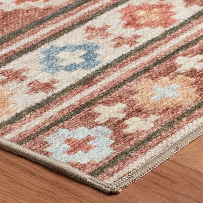 Dash & Albert Canyon Natural Geometric Washable Rug, 6'x9' - size: 6' x 9' (Rectangular)