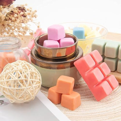UCC Plant Based All Natural Wax Melts, Strong Fragrance, Long Lasting Premium Soy Scented Melts Cubes, Wax Melts Tarts, Colored Wax Melt - 4 Pack - color: SET H