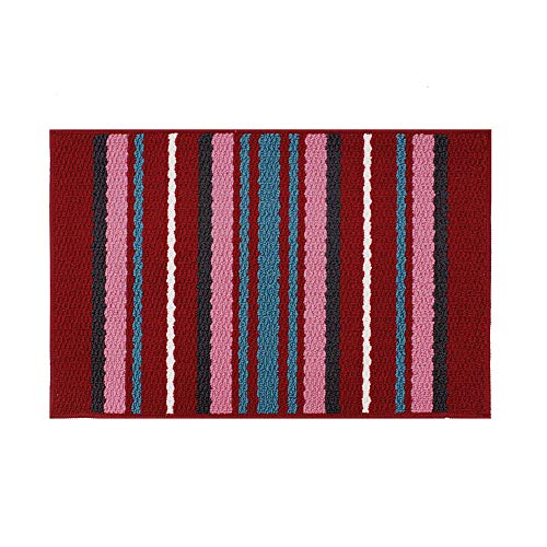 Indoor Doormat Absorbs Water 20''X30'' Non Slip Door Mat for Front Door Inside Mat, Low-Profile Mat Entrance Rug Machine Washable Carpet Doormat for Entry (20''X30'', E) - color: E, size: 20''X30''
