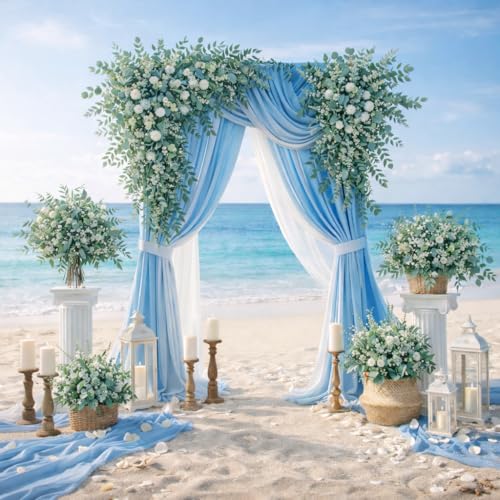 Artificial Eucalyptus Leaves 130 Stems Faux Greenery Branches for Vase Arrangement Wedding Decor Indoor Outdoor Table Centerpiece Home Decoration