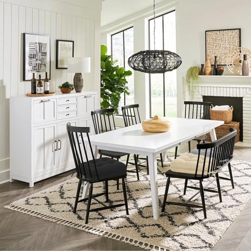 baibu Patented Dining Chair Cushions, 4 Pack, 16.5 x 16.5 x 3.5 in, Beige | Dual-layer memory foam cushions with silicone non-slip bases, secure ties and removable machine-washable covers. - color: Beige, size: 4 Count (Pack of 1)