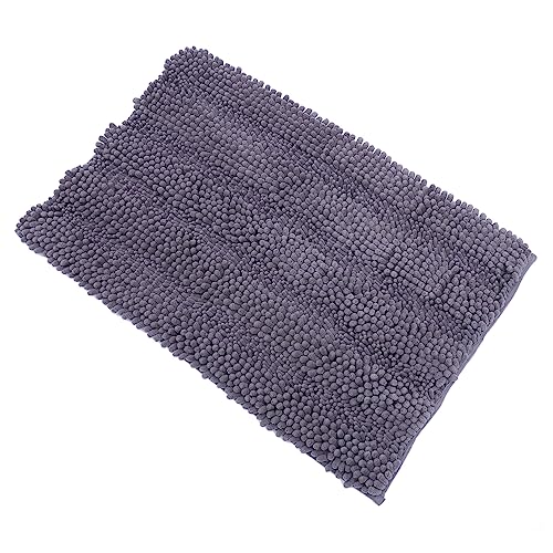 Alipis Chenille Bath Rugs Absorbent Non-Slip Mat Luxury Bathroom Rug for Shower