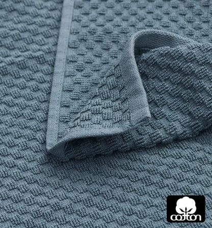 COTTON CRAFT Amazing Kitchen Towel - 12 Pack 100% Cotton Waffle Terry Towel | Blue - 16x28 inch Euro Café Waffle Weave Dish Towels - Soft Absorbent Quick Dry Low Lint Reusable Pantry Bar Cleaning Cloth - color: Blue, size: 12 Pack