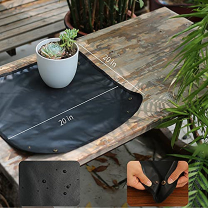 5Pcs Succulent Tool Set, Mini Garden Tools for Plant Care (No Flowerpot) | Plant Potting Mat as Plant Accessories,Succulent Gardening Hand Tools Kit for Seedling Soil,Gifts for Woman’s Gardening work - style: Classic Garden Tools