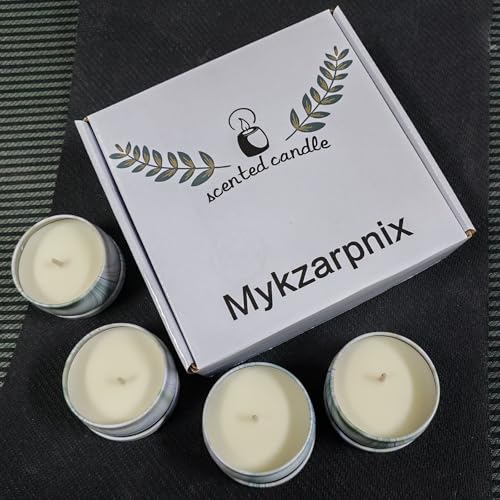 Scented Candles Gift Set, 4 Pack Natural Soy Candles for Home Scented, Aromatherapy Candle Gifts for Women, Housewarming, Christmas, Birthday